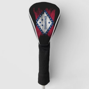 Arkansas state flag brush stroke, Arkansas flag Golf Head Cover