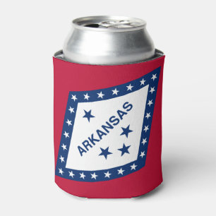 Arkansas State Flag Can Cooler