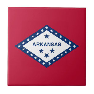 Arkansas State Flag Ceramic Tile
