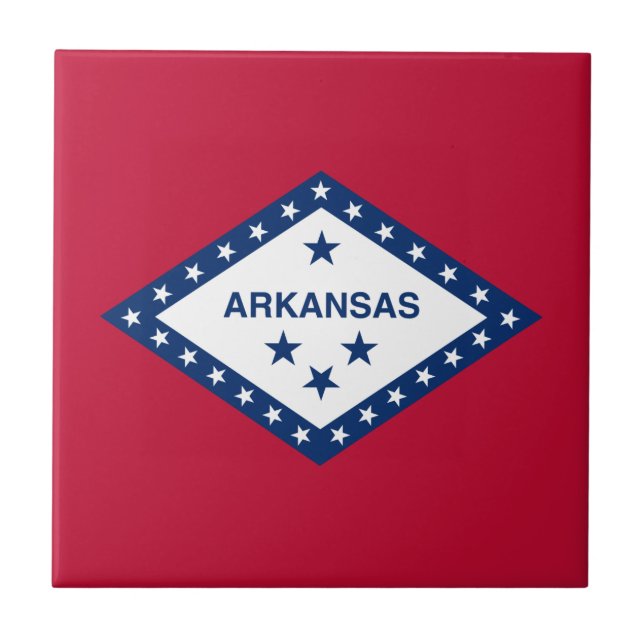 Arkansas State Flag Ceramic Tile (Front)