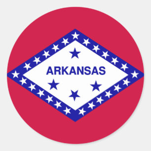 Arkansas State Flag Classic Round Sticker