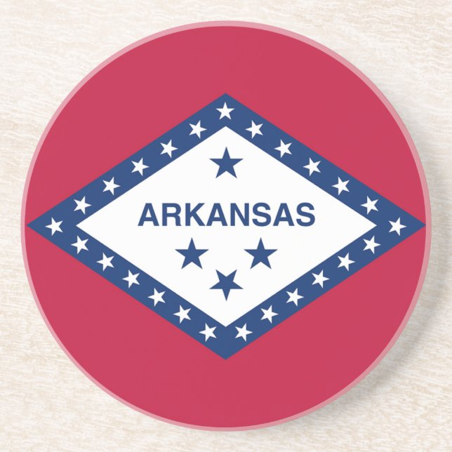 Arkansas State Flag Coaster (Front)