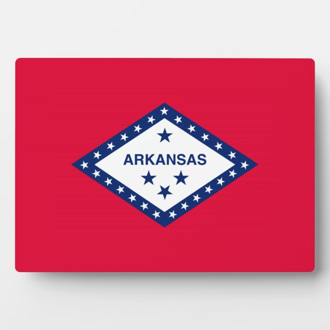 Arkansas State Flag Design Decor Plaque (Front)