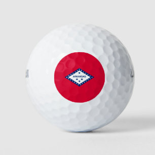 Arkansas State Flag Design Golf Balls