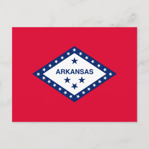 Arkansas State Flag Design Postcard