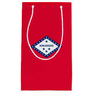 Arkansas State Flag Design Small Gift Bag