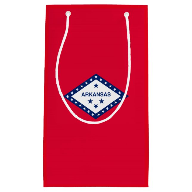 Arkansas State Flag Design Small Gift Bag (Front)