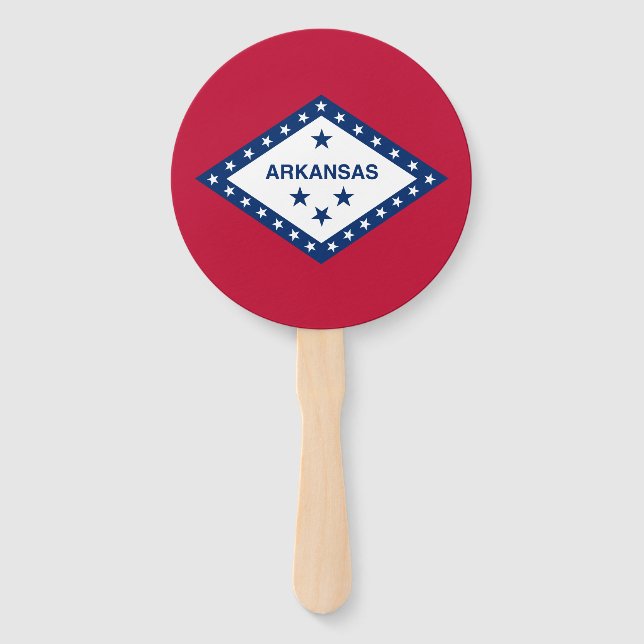 Arkansas State Flag Hand Fan (Front)