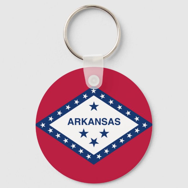 Arkansas State Flag Key Ring (Front)