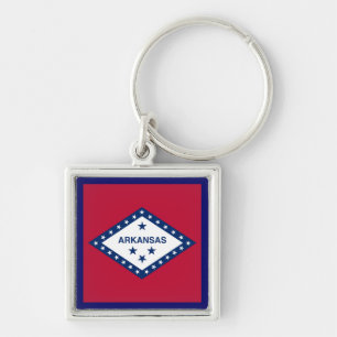 Arkansas State Flag Key Ring