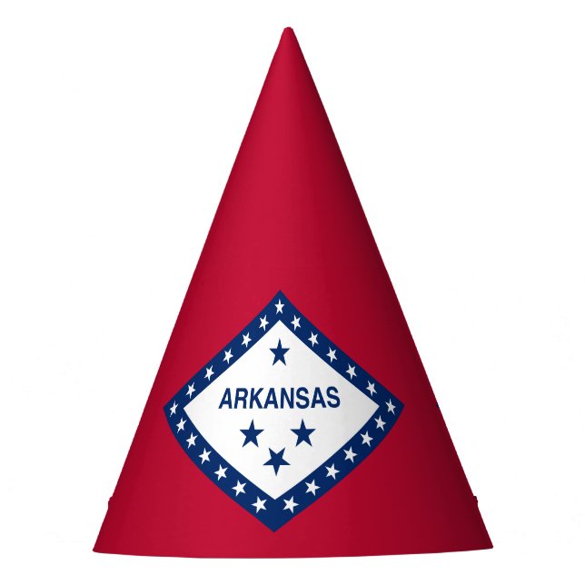 Arkansas State Flag Party Hat (Front)