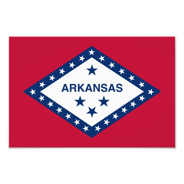 Arkansas State Flag Photo Print (Front)