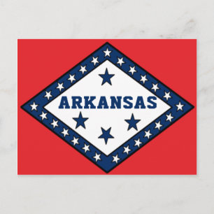 Arkansas State Flag Postcard