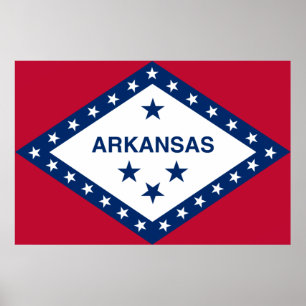 Arkansas State Flag Poster