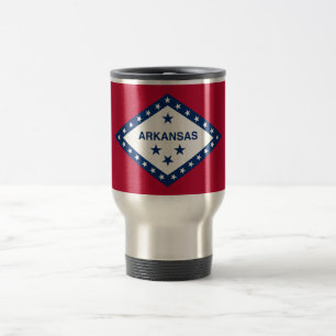 Arkansas State Flag Travel Mug