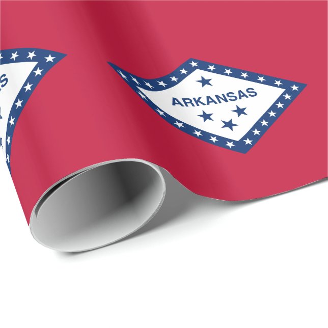 Arkansas State Flag Wrapping Paper (Roll Corner)