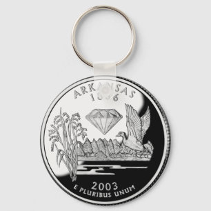 Arkansas State Quarter Key Ring