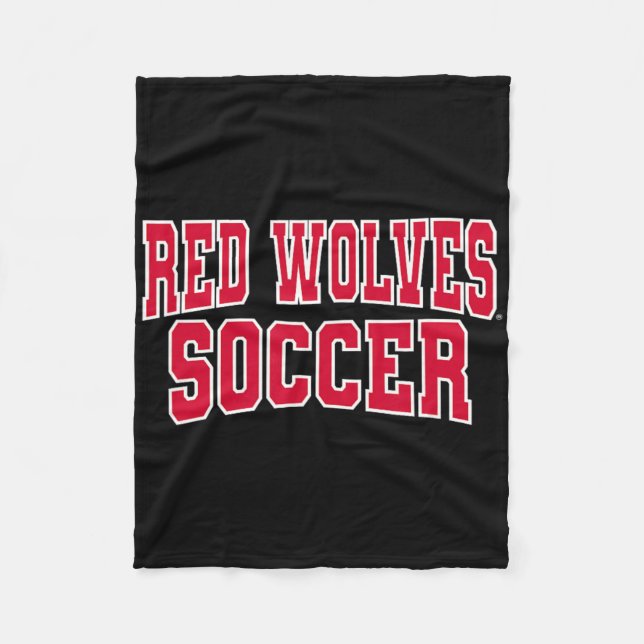 Arkansas State Red Wolves A-state Soccer Ncaa Asta Fleece Blanket (Front)
