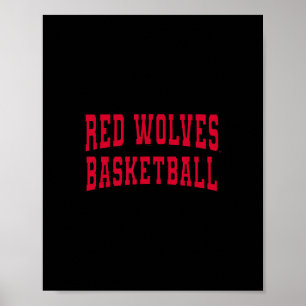 Arkansas State Red Wolves Premium Collegiate Sketl Poster