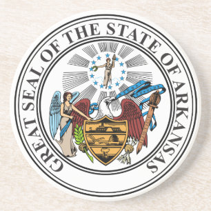 Arkansas State Seal Coaster