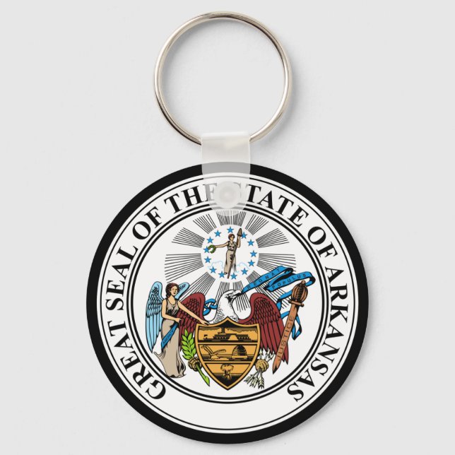 ARKANSAS STATE SEAL KEY RING (Front)