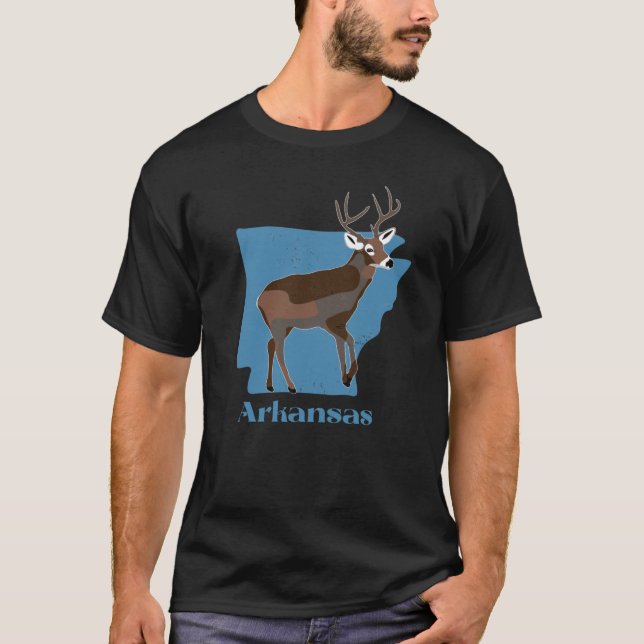 Arkansas State White Tailed Deer T-Shirt (Front)