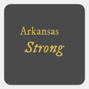 Arkansas Strong Square Sticker