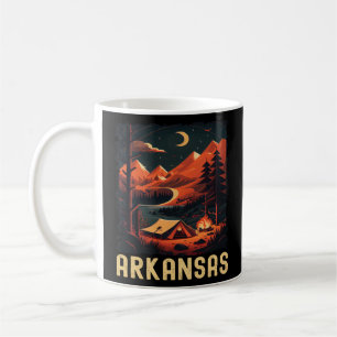 Arkansas Sunset retro 70s vintage hiking camping Coffee Mug