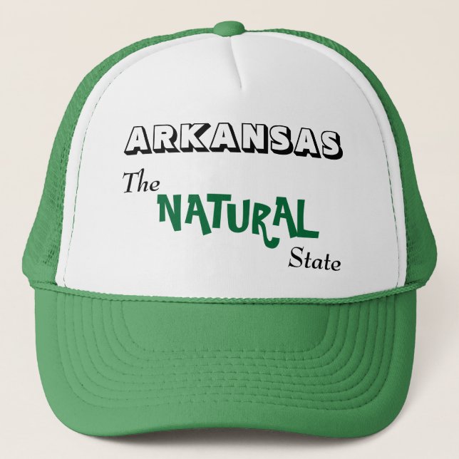 Arkansas - The Natural State Trucker Hat (Front)