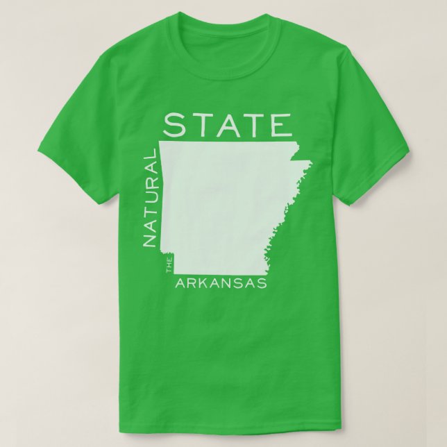Arkansas The Natural State TShirt (Design Front)