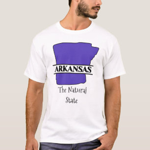 Arkansas The Natural State US state map T-Shirt