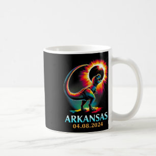Arkansas Totality Total Solar Eclipse 2024 T Rex D Coffee Mug