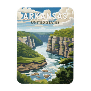Arkansas Travel Art Vintage Magnet