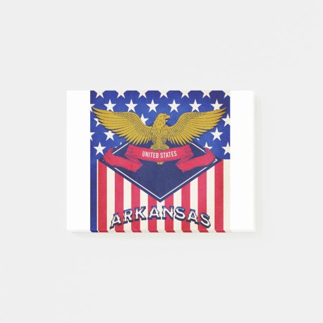 Arkansas USA Flag Post-it Notes (Front)