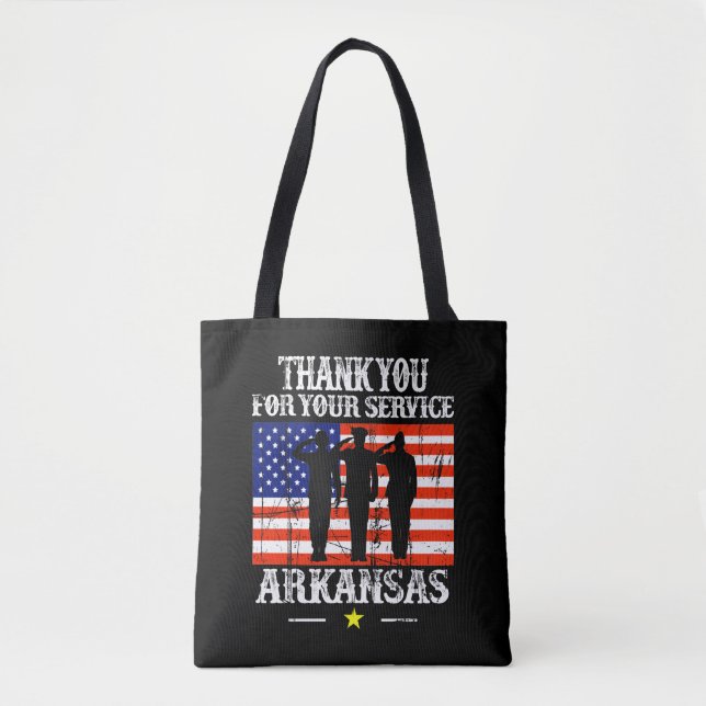  Arkansas USA Tote Bag Christmas (Front)