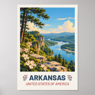 Arkansas USA – Vintage Travel Poster