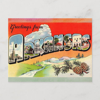 Arkansas Vintage Travel Postcard