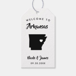 Arkansas Wedding Welcome Bag Tags for Hotel Guests