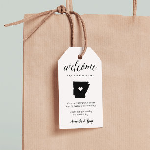 Arkansas Wedding Welcome Gift Tags