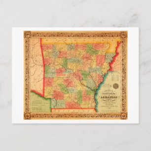 ArkansasPanoramic MapArkansas Postcard