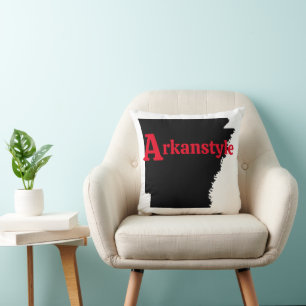 Arkanstyle Red Text Cushion