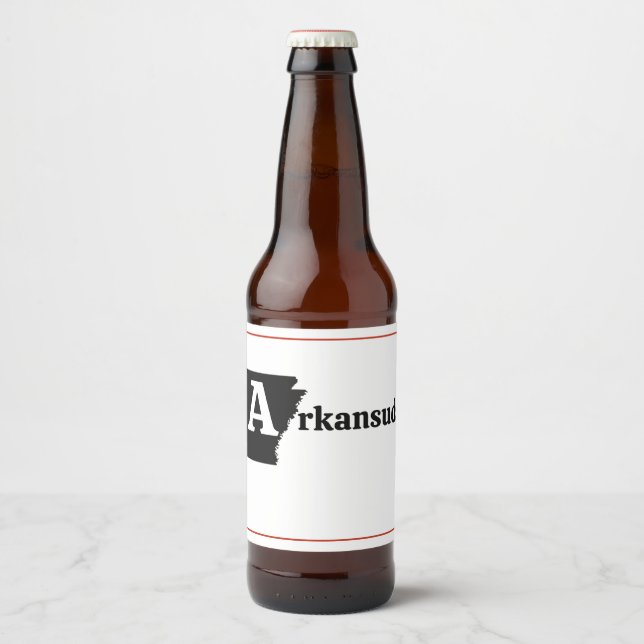 Arkansuds Beer Bottle Label (Front)