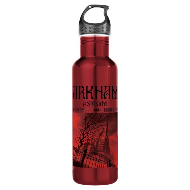 Arkham Asylum: Restricted 710 Ml Water Bottle (Front)