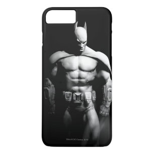 Arkham City   Batman Black and White Wide Pose iPhone 8 Plus/7 Plus Case