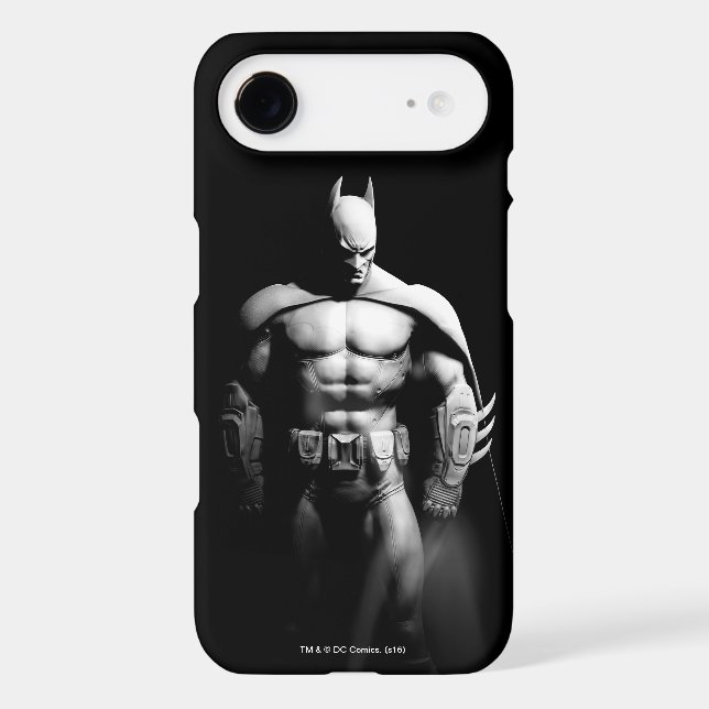Arkham City | Batman Black and White Wide Pose Case-Mate iPhone Case (Back)