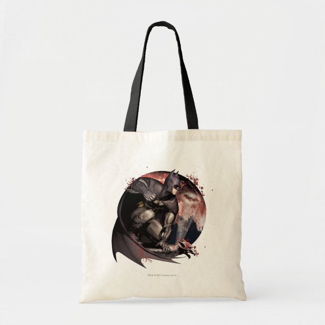 Arkham City Batman Moon Tote Bag (Front)