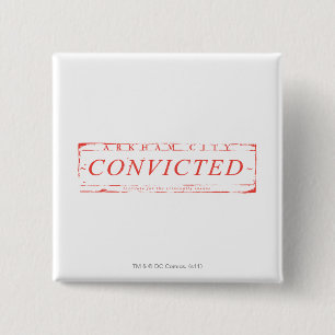 Arkham City Convicted Stamp 15 Cm Square Badge