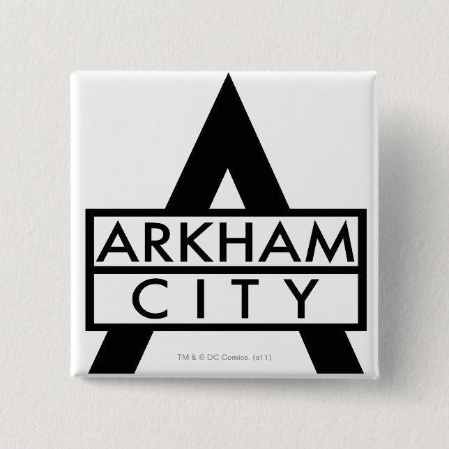 Arkham City Icon 15 Cm Square Badge (Front)