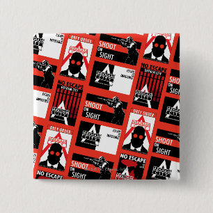 Arkham City Propaganda Pattern 15 Cm Square Badge
