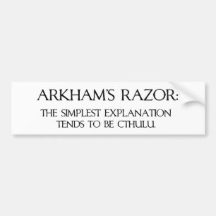 Arkham's Razor Bumper Sticker